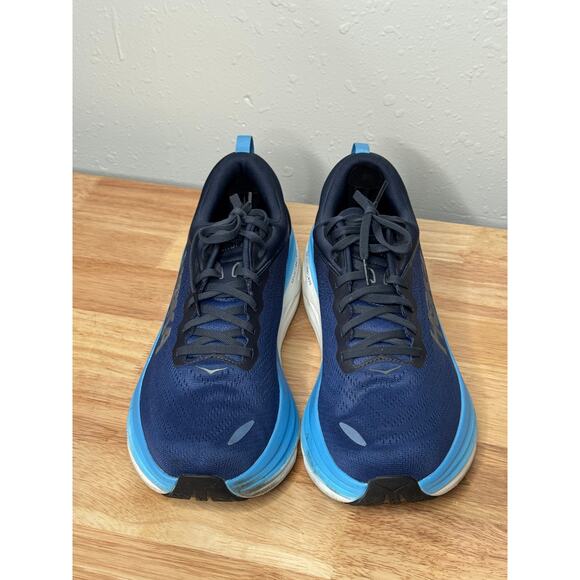 HOKA One One Bondi 8 Blue Running Shoes Men’s Size 13D - Picture 10 of 15